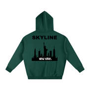 Black New York Fleeced Hoodie