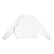 Paris Fleece Mock-Neck Crew Sweatshirt