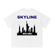 Blue New York Cotton T-Shirt