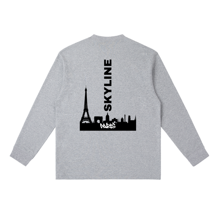 Black Paris Long-Sleeve T-Shirt