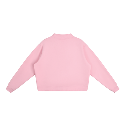 New York Fleece Mock-Neck Crew Sweatshirt