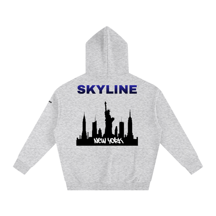 Blue New York Fleeced Hoodie