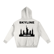 Black New York Fleeced Hoodie