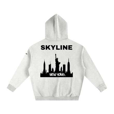 Black New York Fleeced Hoodie