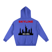 Red New York Fleeced Hoodie