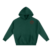 Red Paris Fleeced Hoodie