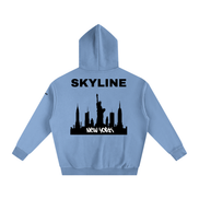 Black New York Fleeced Hoodie