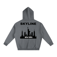 Black New York Fleeced Hoodie