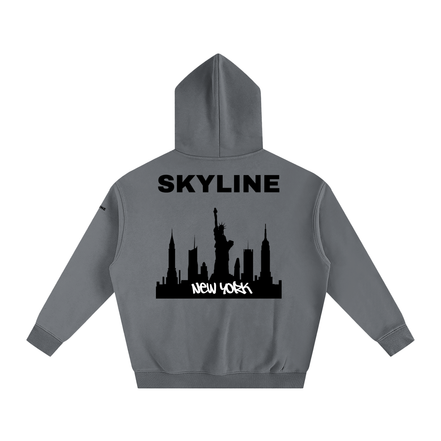 Black New York Fleeced Hoodie