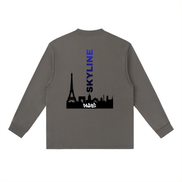 Blue Paris Long-Sleeve T-Shirt