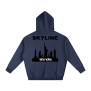Black New York Fleeced Hoodie