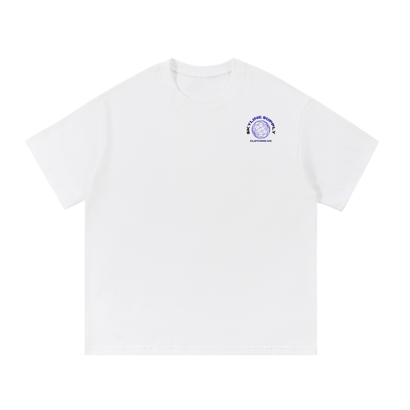 Blue Paris Cotton T-Shirt