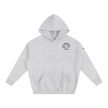 Black Paris Fleeced Hoodie
